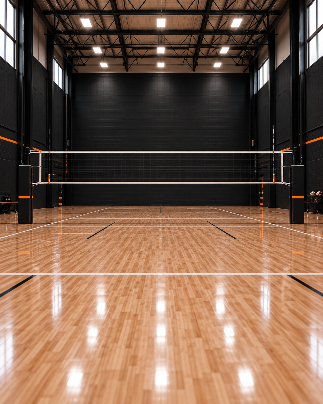 An empty, polished court ready for whatever you're bringing to it.